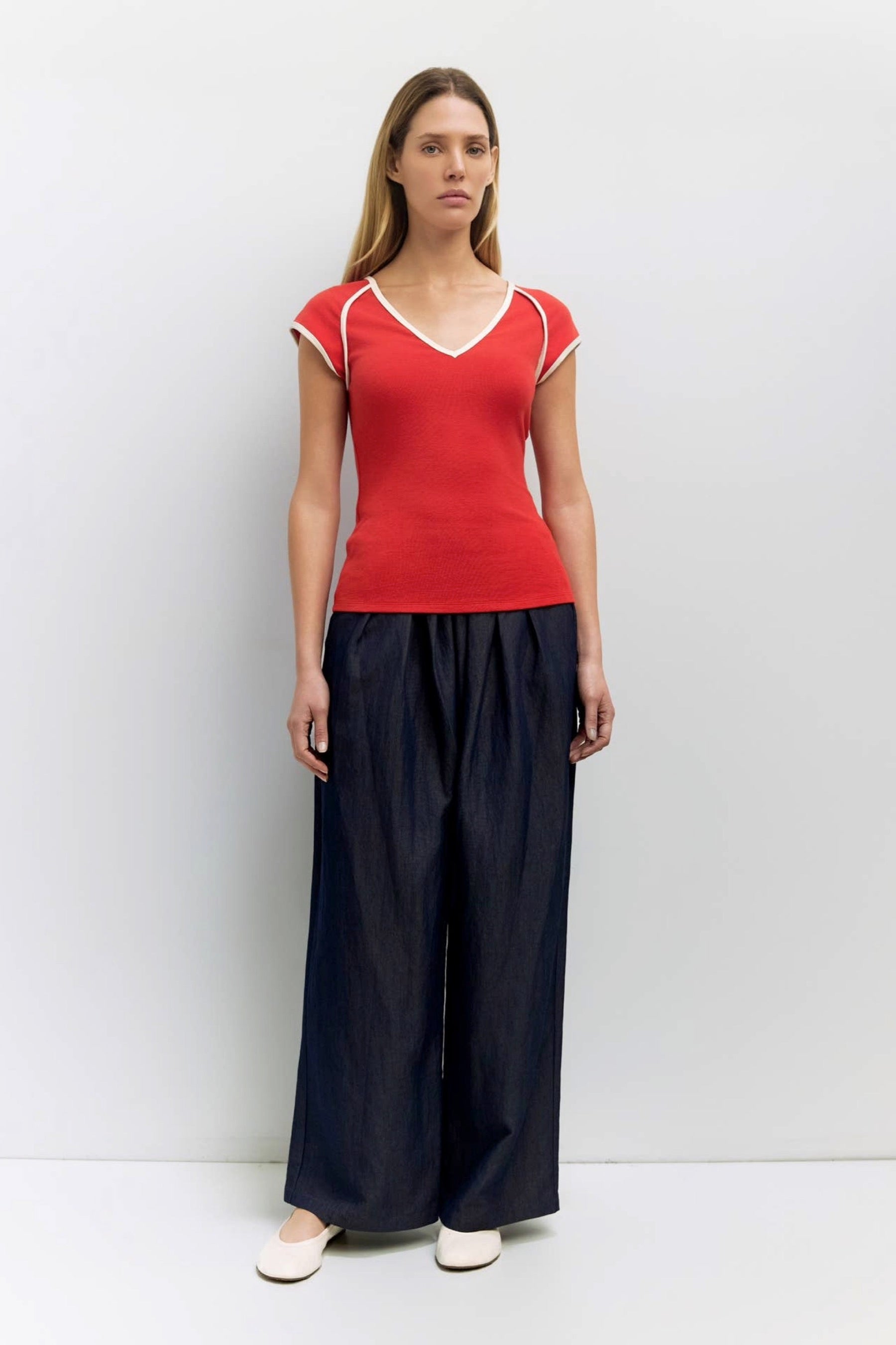 Red Patricia Top