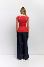Red Patricia Top