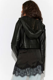 Black Meet In The Middle Slip Skirt