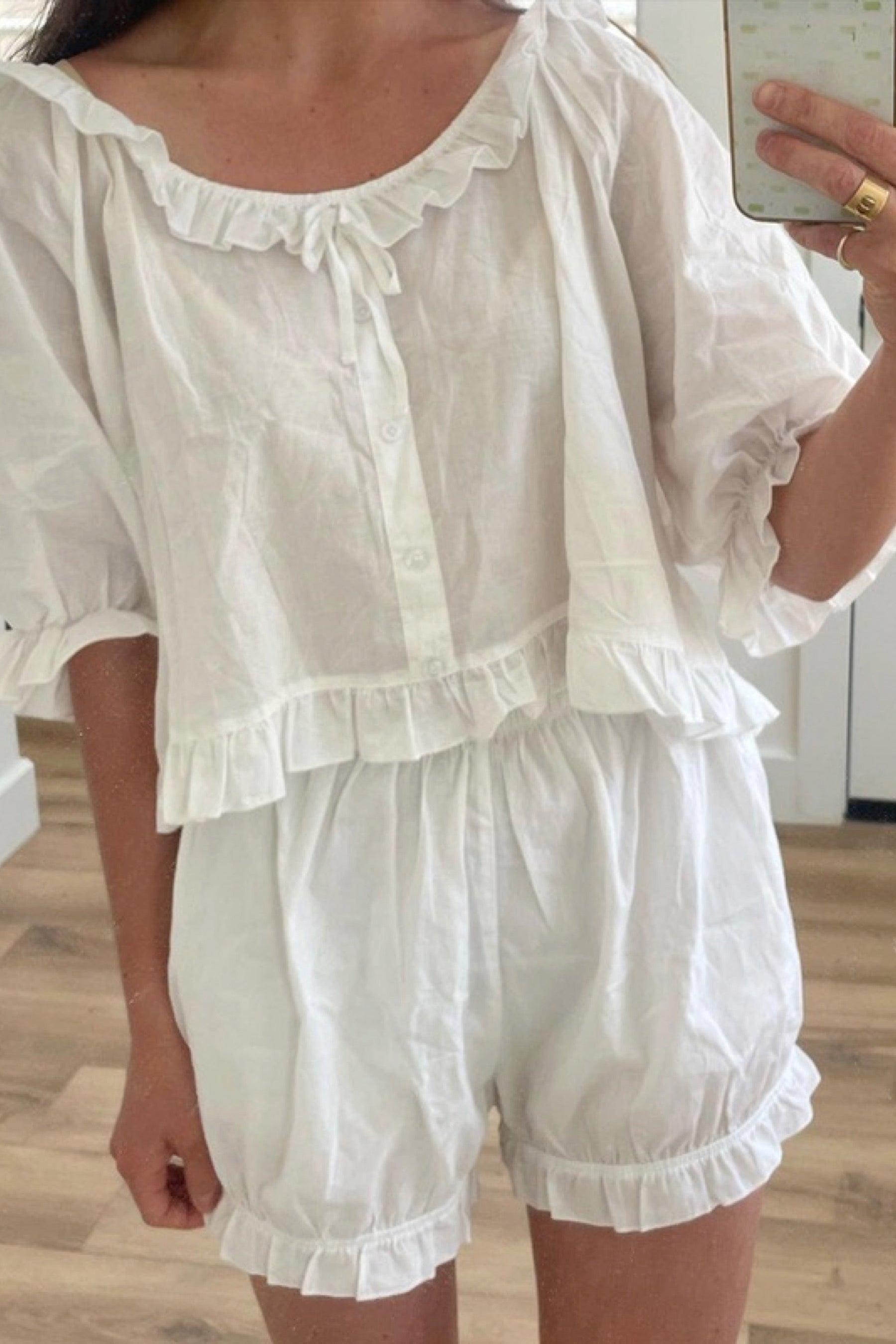 White Romeo Top