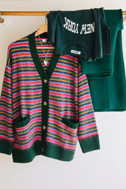 Garden Bloom Stripe Cardigan