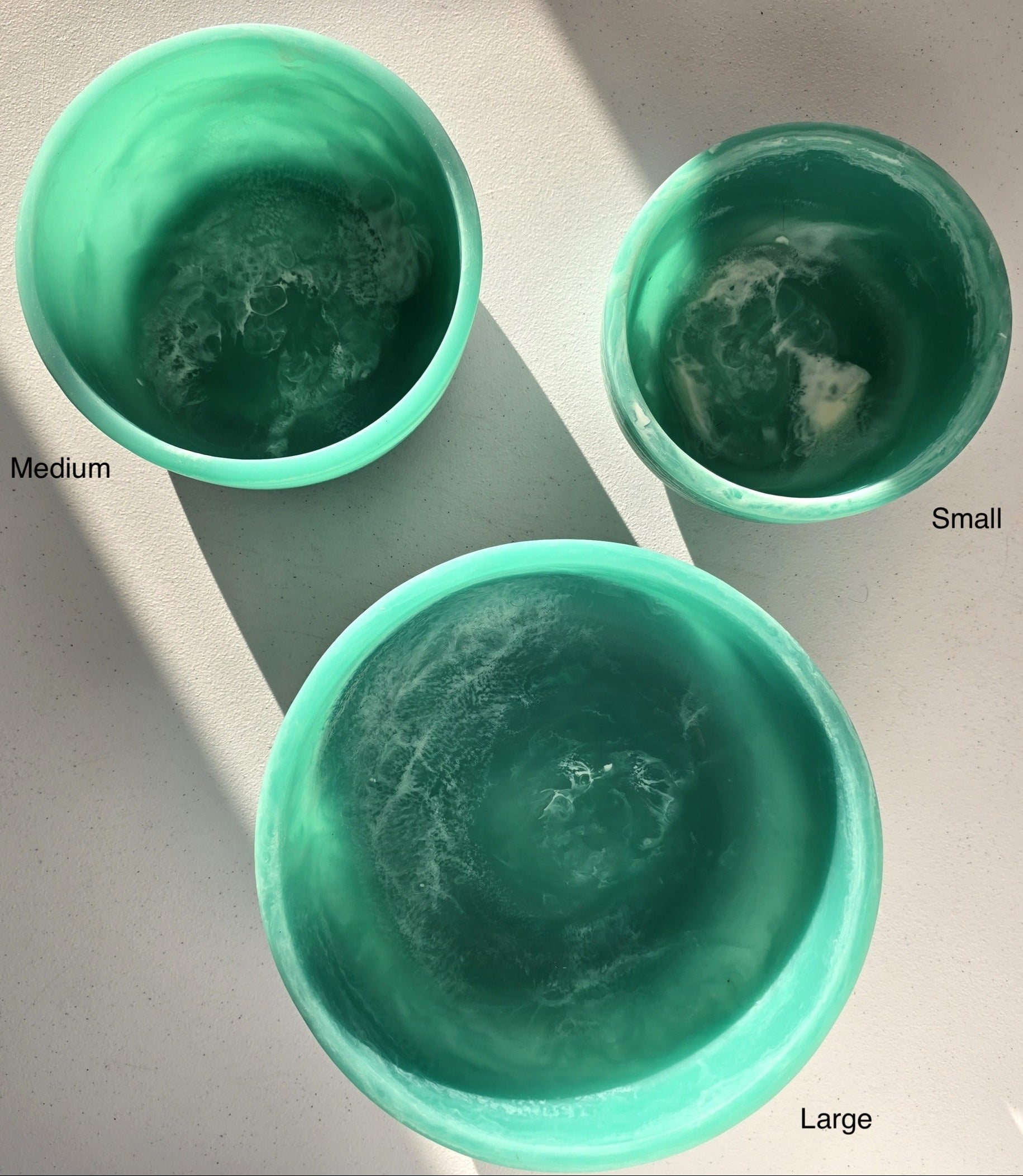 Large Teal Serving Bowl