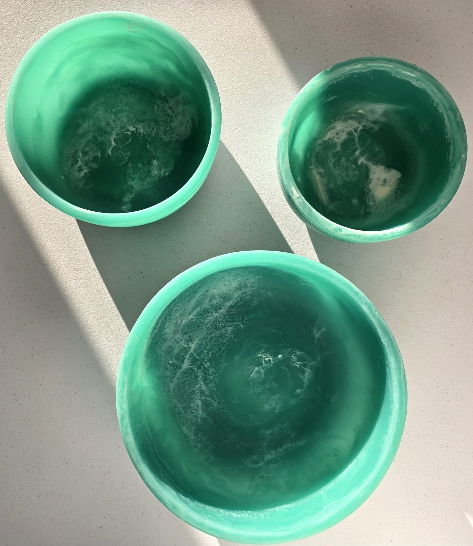 Large Teal Serving Bowl