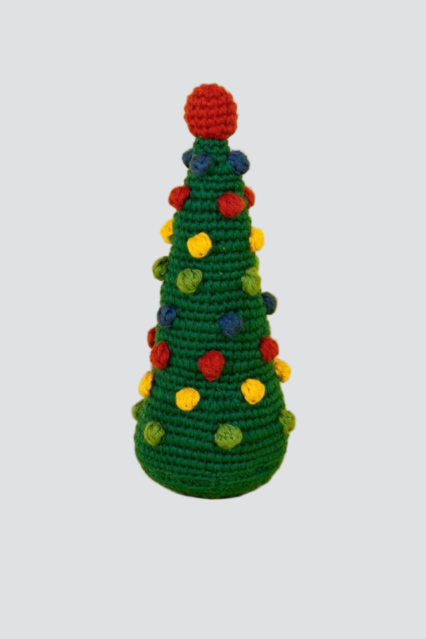 Pom Pom Tree Crochet Dog Toy