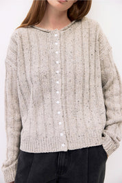 Heather Grey Theodora Cardigan