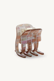 Brown Shell Check Mini Claw