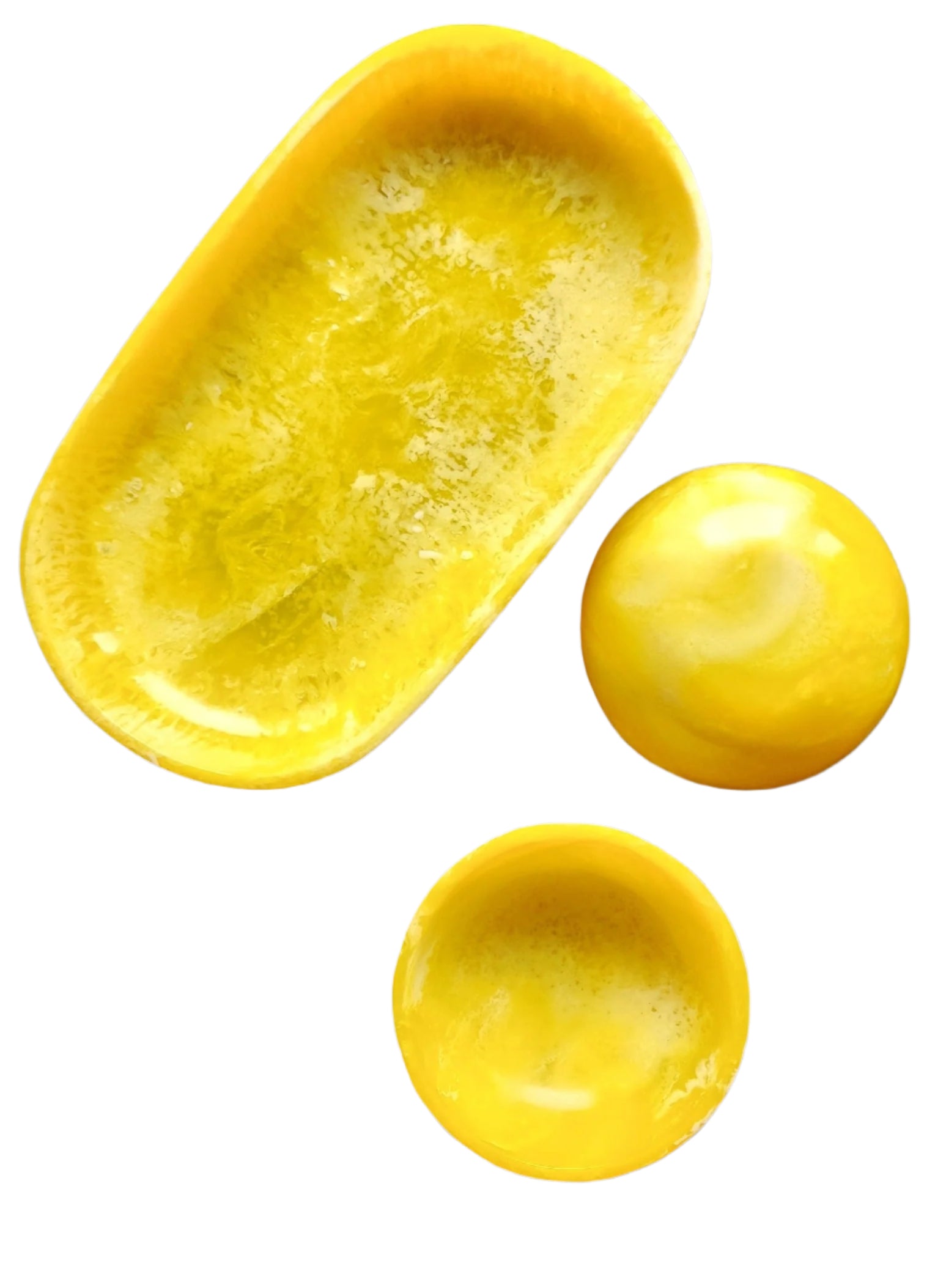 Yellow Serving Tray Set