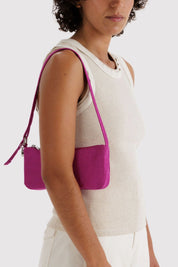 Deep Fuchsia Nylon Pochette