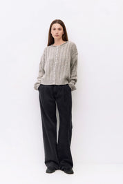 Heather Grey Theodora Cardigan