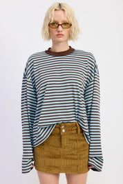 Blue Stripe Kiely Tee