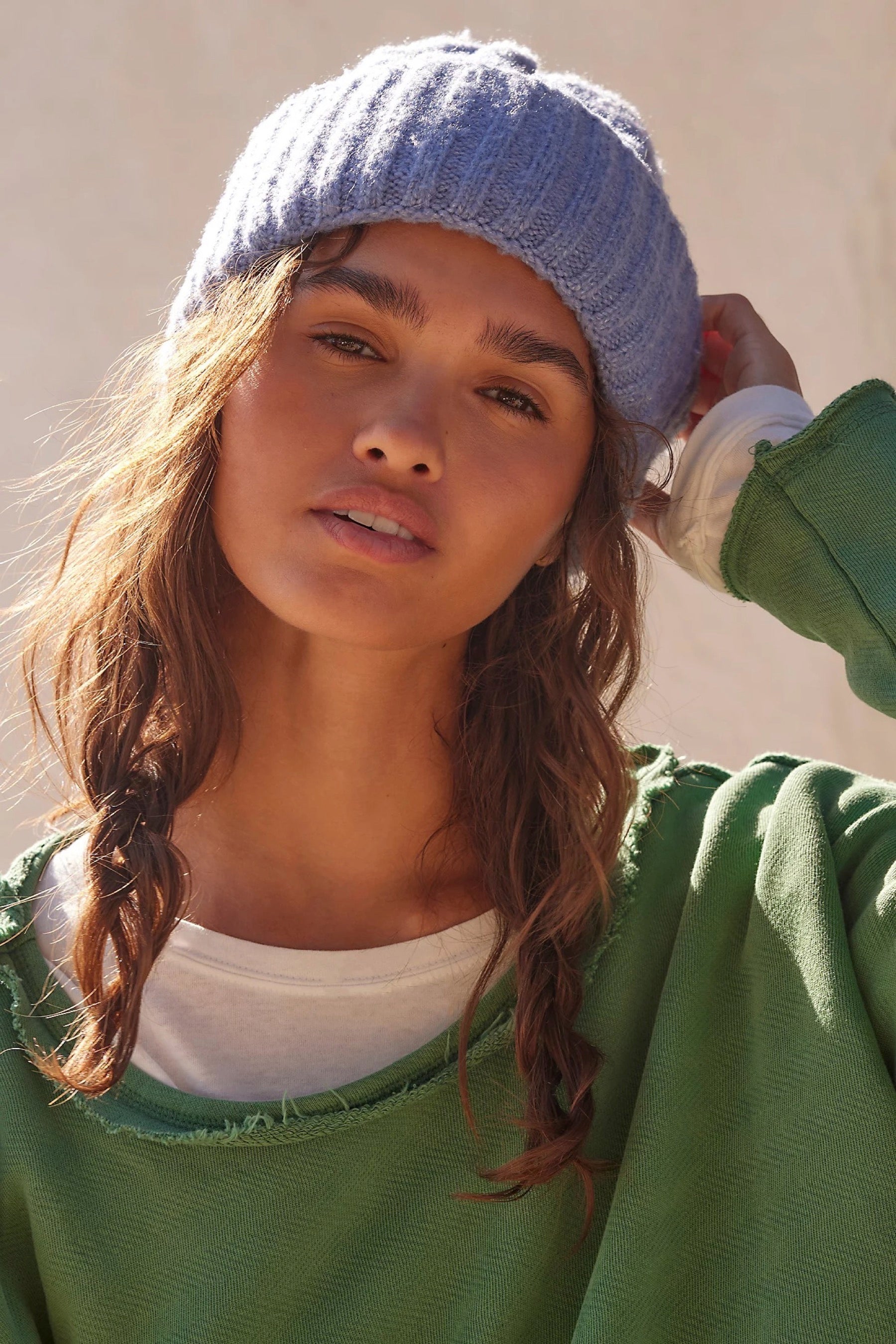 Blue Coast Line Beanie