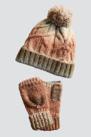 Rainbow Run Hat + Gloves Set