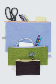 Pastels Colorblock Flat Pouch Set