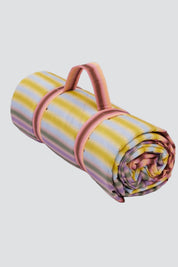 Gradient Stripe Puffy Picnic Blanket