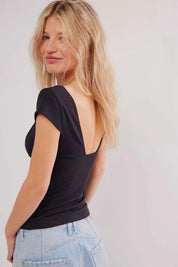 Black Duo Corset Cami