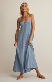 Lake Blue Angel Eyes Midi Dress