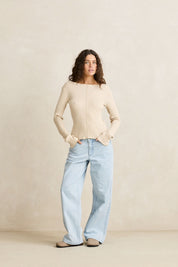 White Marle Essential Knit Top