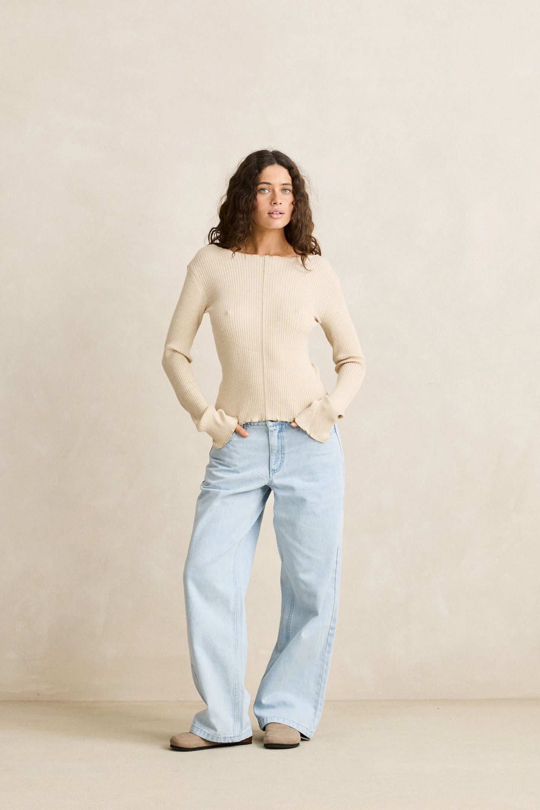 White Marle Essential Knit Top