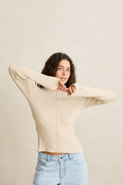White Marle Essential Knit Top