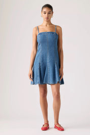 Godet All Day Denim Dress