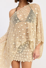 Sequin Crochet Poncho