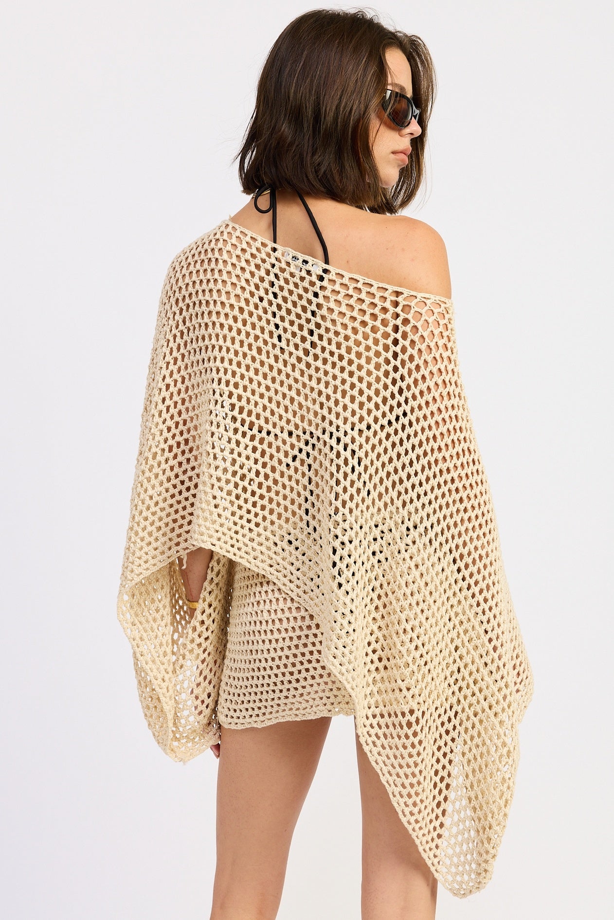 Sequin Crochet Poncho