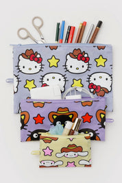 Hello Kitty & Friends Western Flat Pouch Set