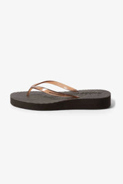 Espresso Tapered Platform Flip Flops