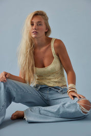 Banana Cream Full Bloom Cami