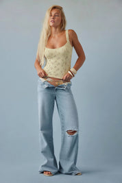 Banana Cream Full Bloom Cami