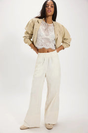 Ivory Days End Linen Pant