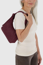 Mahogany Mini Nylon Shoulder Bag