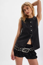 Black Aimee Vest