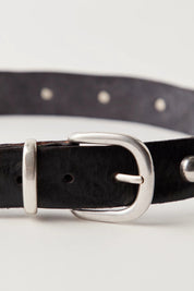 Black Rhodes Stud Belt