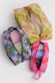 Star Plaid 3D Zip Set