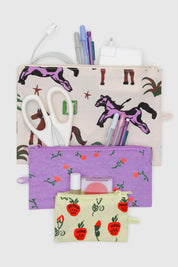 Painted Prairie Flat Pouch Set