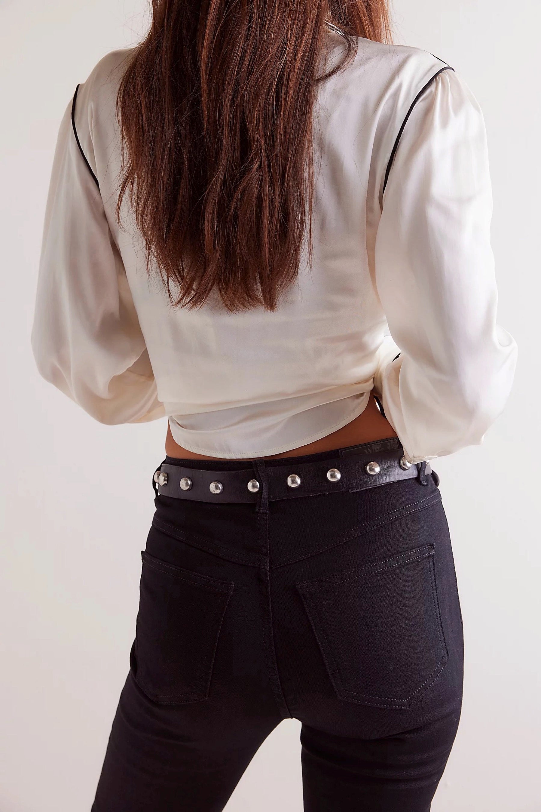 Black Rhodes Stud Belt