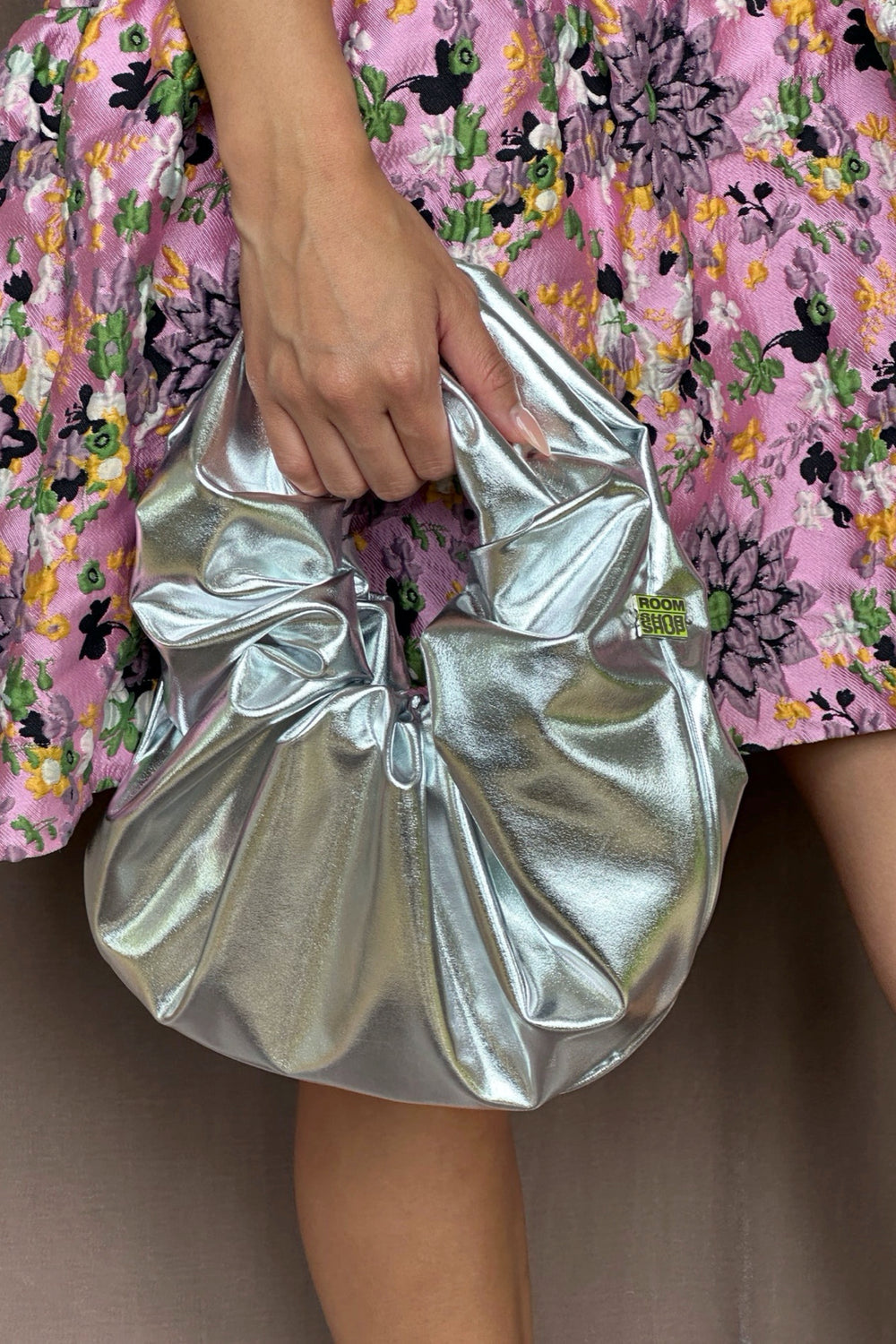 Silver Lamé Baby Bag