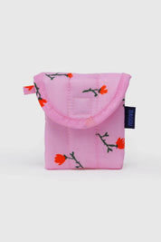 Painted Wildflower Puffy Earbuds Case