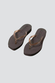 Espresso Tapered Platform Flip Flops