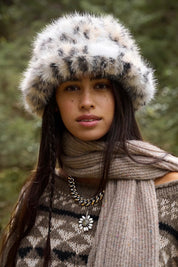 Leopard Ice Queen Hat