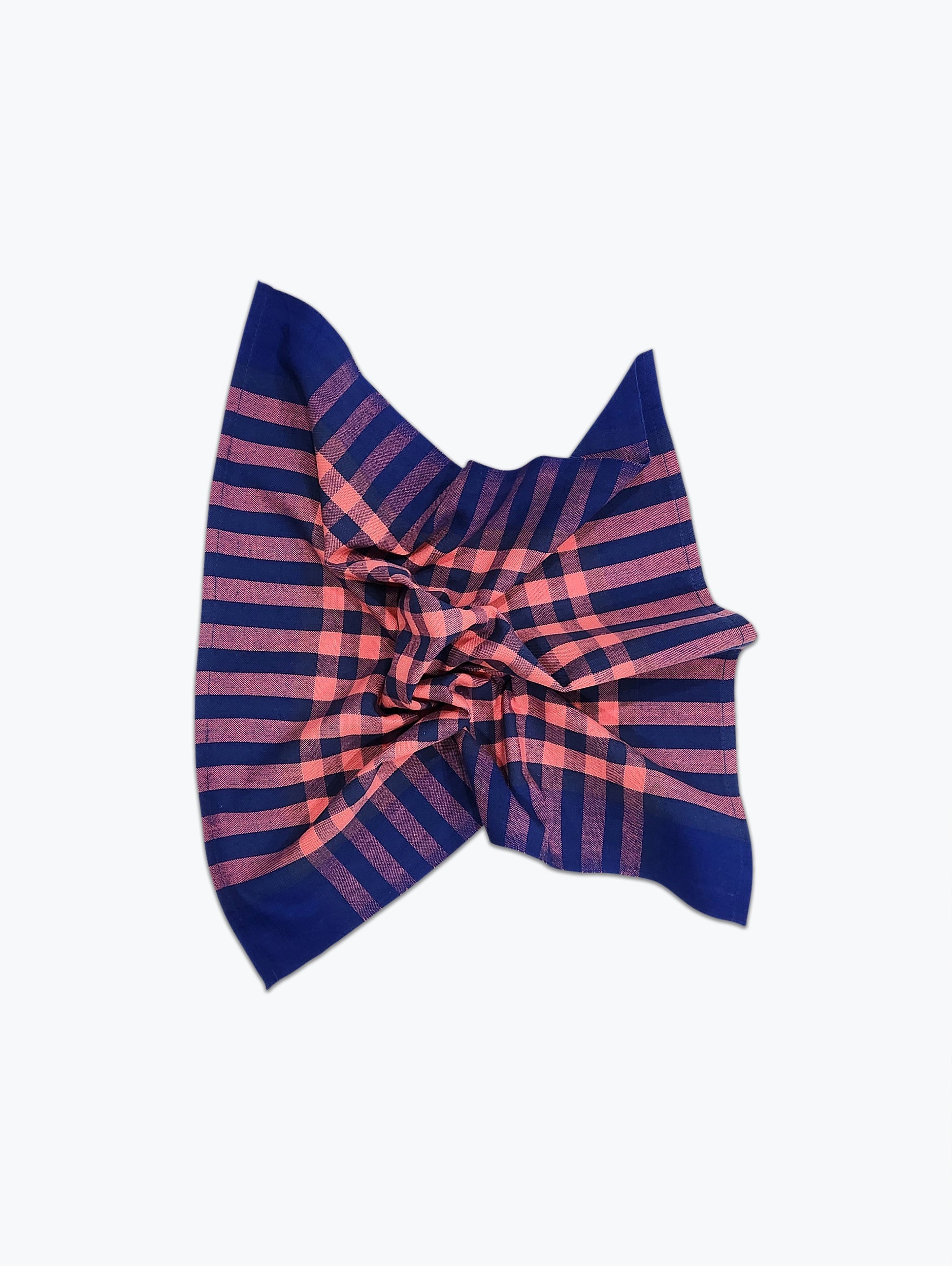 Grid Napkin Pair - Navy