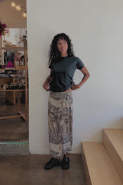 ABS Leopard Wrap Skirt
