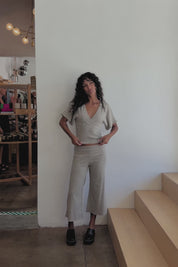 Tan Stripe Dedra Culotte