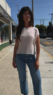 Pale Pink Silk Blouse
