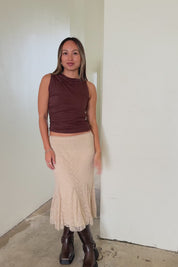 Nude Lace Betharia Skirt