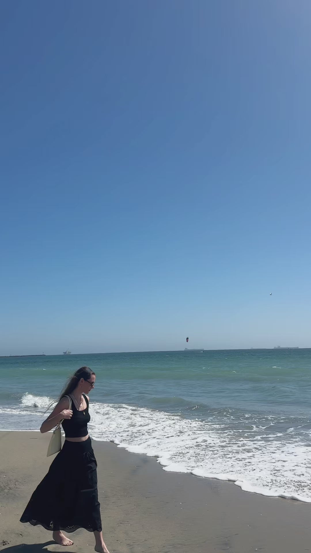 Black Square Neck Tank