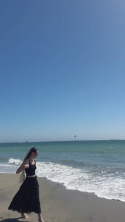 Black Square Neck Tank