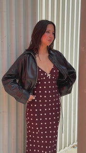 Cafe Polka Dot Bias Dress