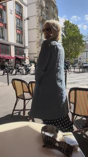 Light Blue Trench Coat